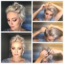 A loose and messy bun can rest at the base, for a casual hairdo that is also classy. Sieh Dir Dieses Instagram Video Von Emilyandersonstyling An Gefallt 872 Mal Hair Styles Short Hair Styles Short Hair Tutorial