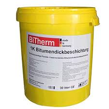 Bitherm 1k Bitumen Dickbeschichtung 30 Liter Spezial Kellerabdichtung Sonderpreis Kellerabdichtung Keller Feuchter Keller