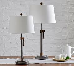 Spend this time at home to refresh your home decor style! Sutter Adjustable Table Lamp Pottery Barn
