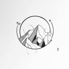 Maybe you would like to learn more about one of these? Landscaping Sketch Abstract 25 Ideas Mountain Tattoo Circle Drawing Landscape Tattoo