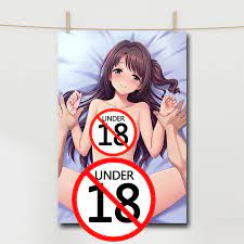 Sexy Nude Girl on the Bed Cartoon Canvas Painting Adult Anime Posters and  Prints Wall Art For Home Room Decor No Frame| | - AliExpress