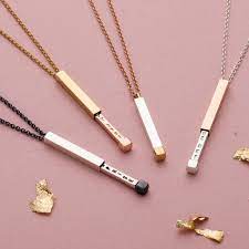 Personalised Secret Message Slider Necklace Hardtofind Slider Necklace Necklace For Girlfriend Message Necklace
