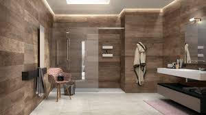 Ceramic tiles cover the floor and walls in this bathroom to ensure all the suds and splashes are. Wood Look Tile 17 Distressed Rustic Modern Ideas