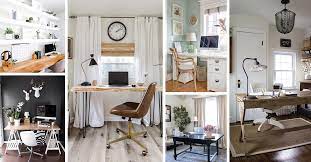 Traditional farmhouse desk takes center stage in a modern home office. 21 Best Farmhouse Home Office Ideas That You Will Love In 2021