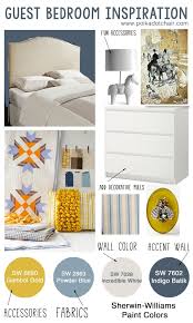 Modern Cottage Navy & Gold Bedroom Mood Board
