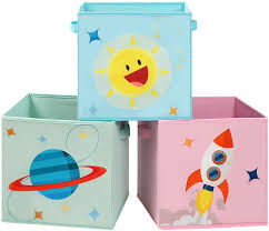 Songmics Aufbewahrungsboxen 3er Set Spielzeug Organizer Faltboxen Stoffboxen Mit Griffen Fur Kinderzimmer Spielzim In 2020 Spielzimmer Kinder Zimmer Kinderzimmer