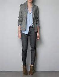 Ankle Boots Womens Business Casual Looks Womens Business Casual Checked Blazer Casual Looks