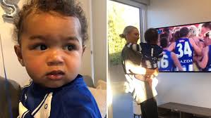 Adorable video of Majak Daw's son watching his dad return to AFL