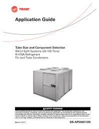 Trane Rauj Cauj 20 To 120 Tons Installation And Maintenance