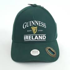 Details About Guinness Beer Ireland Hat Bottle Opener Baseball Cap Strapback