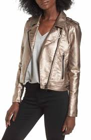 Blanknyc Metallic Faux Leather Moto Jacket Faux Leather Moto Jacket Gold Jacket Outfit Leather Jacket Outfits