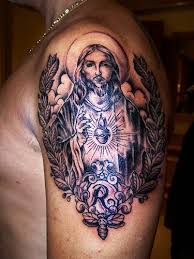 The shoulder is just the perfect shape. 25 Inspiration Jesus Tattoos
