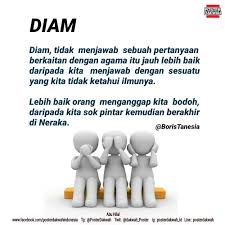 Pesawat terbang adalah pesawat udara yang lebih berat dari udara, bersayap tetap, dan dapat terbang dengan tenaga sendiri.secara umum istilah pesawat terbang sering juga disebut dengan pesawat udara atau kapal terbang atau cukup pesawat dengan tujuan pendefenisian yang sama sebagai kendaraan yang mampu terbang di atmosfer atau udara. Poster Dakwah Indo On Twitter Diam Lebih Baik Diam Daripada Berbicara Tanpa Ilmu Diam Berbicara Tanpa Ilmu Hijrah Ngaji Https T Co Bpulxfwr7i Tg Posterdakwah Ig Posterdakwah Id Line Posterdakwah Https T Co Atysm84j84