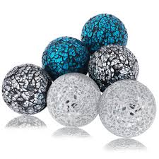 Amazon.com: Kunjocy 6 Pieces Decorative Glass Balls 2.4" Small Mosaic  Sphere Decorative Orbs Centerpiece Balls for Bowls, Vases, Dining Table  Decor, Diameter 2.4 Inches (B, 6) : Home & Kitchen