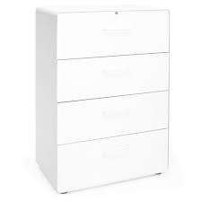 Shop for lateral file cabinets in office furniture. White Stow 4 Drawer Lateral File Cabinet File Cabinets Storage Poppin