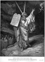 Exod 32a Moses Comes Down From Mount Sinai Gustave Dore Produccion Artistica Arte De Jesus Artistas