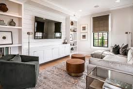 Modern Meets Traditional Living Room Design Modern Farmhouse Living Room With Built Ins Around Farm House Living Room Small Family Room Living Room Built Ins