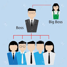 business organization chart real big boss