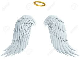 Angel Design Elements Wings And Golden Halo Isolated On The Angel Wings Drawing Angel Wings Png Angel Wings Background