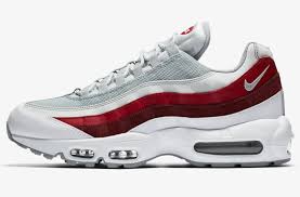 Nike Air Max 95 Wolf Grey Team Red Coming Soon Kicksonfire Com Nike Air Max Nike Air Max 95 Air Max 95