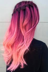 Fun Hairstyles For Long Pink Hair Pink Ombre Hair Long Pink Hair Hair Styles