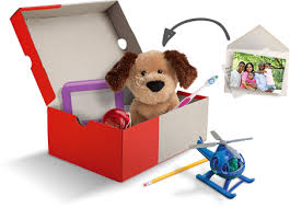 Start with a quality wow item such as a stuffed animal, soccer ball with pump, or clothing outfit that will capture the child's attention the instant he or she opens the box. Official Shoebox Gift Suggestions
