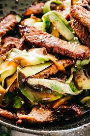 This way, the zucchini water can evaporate before you add more liquid with the sauce. Steak Stir Fry With Zucchini Noodles Easy Beef Stir Fry Recipe Diethood