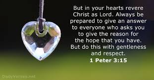 Praise for salvation (1 pet. 1 Peter 3 15 Bible Verse Of The Day Dailyverses Net