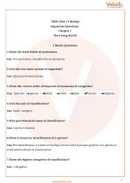 Chapter 5 cell growth division test answer key keywords: Important Questions For Cbse Class 11 Biology Chapter 1 The Living World
