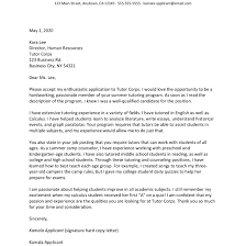 A tutor should provide feedback but shouldn't make specific corrections — they should lead the student. Tutor Resume And Cover Letter Examples