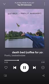 Death Bed Powfu Beabadoobee Instagram Music Music Album Cover Youtube Videos Music Songs