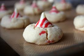 Hershey's kisses (stylized as kisses) is a brand of chocolate first produced by the hershey company in 1907. Candy Cane Kiss Cookies Recipe Girl
