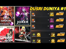 Free fire joker night clown bundle in single spin diamond. Dusri Duniya 1 Free Fire New Event Get Joker Bundle In Magic Cube And More Event