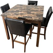 Boraam anders faux marble 5 piece dining set. 5 Piece Faux Marble Top Counter Height Dining Set Aptdeco