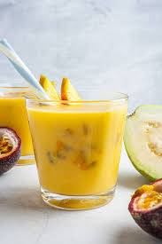 Tropical Guava Mango Smoothie Recipe Recipe In 2020 Mango Smoothie Recipes Tasty Vegetarian Recipes Mango Smoothie