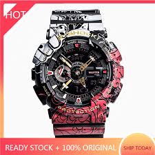 The dragon ball z logo can be found on the case back and on the special package. Ready Stock Casio Limited Edition G Shock One Piece Dragon Ball Z Limited Japan Watch Waterproof Sport Fashion Watch Shopee Malaysia