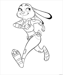 You may use these picture for backgrounds on laptop or computer with. Judy Hopps From Zootopia 1 Coloring Page Free Coloring Pages Online