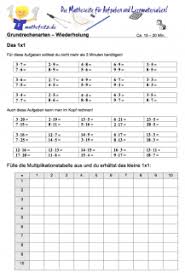 Der die daf arbeitsblatt 9/2015. Matheaufgaben Klasse 5 Multiplikation Division Grundrechenarten Ubungen