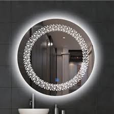 The right style of decorative mirror on a wall can transform a space, reflecting items and accentuating them in a unique way. Round Wall Mirror Modern Home Decoration Makeup Light Glass Bathroom Silver Smart Led Mirror China Mirror Led Mirror Made In China Com