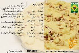 Thousand of delicious cooking recipes by famous chefs in proper categories. Masala Tv Recipes In Urdu Sweet Dish Resepi Bergambar