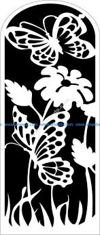 Laser cut family foto frame tree for cnc router free dxf file. Flower Pattern Cutting Cnc Butterfly Flower Download Vector