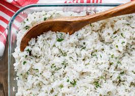 oven baked cilantro lime rice