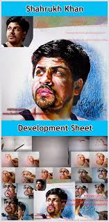 Shahrukh Khan drawn by Pritam Saha...Copying something exactly as it appears
