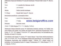 Hal ini bertujuan untuk menguatkan surat pernyataan ini. Contoh Surat Keterangan Cuti Melahirkan Rumah Sakit Belajar Office