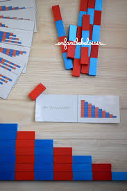 Fabriquer Ses Barres Rouge Et Bleu Montessori Pour Moins De 5 Enfant Bebe Loisir Montessori Rouge Et Bleu 5 Enfants