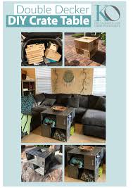 The project will probably take about 3 hours to complete. How To Make An Easy Diy Double Decker Wood Crate Coffee Table Kristin Omdahl