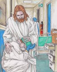I Suport Nurse Posted On Instagram Pray For The Front Liners Jeffery Pitts Follow Scrublife Humor Nurse Art Medical Art Christian Artwork