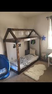 They are just two twin beds stacked on top of each other. Floor Bed Toddler Floor Bed Diy Toddler Bed Baby Room Decor