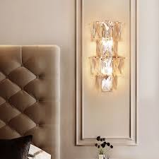 Clear Crystal Half Circle Wall Lighting Modern 4 Lights Indoor Sconce Light Fixture Beautifulhalo Com