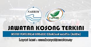 Ikuti kemaskini terkini dan 'like dan follow' facebook jawatan kosong negeri sembilan. Jawatan Kosong Kerajaan Di Institut Penyelidikan Hidraulik Kebangsaan Malaysia Nahrim 9 Jun 2019 3 Kekosongan Sports
